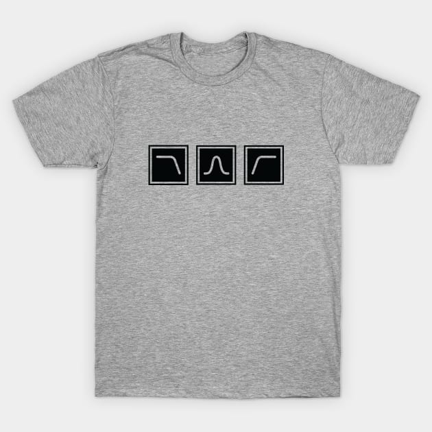 Synth Filter for Electronic Musician T-Shirt by Atomic Malibu